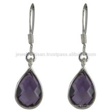 Amethyst Gemstone 925 Sterling Silver Drop Earring